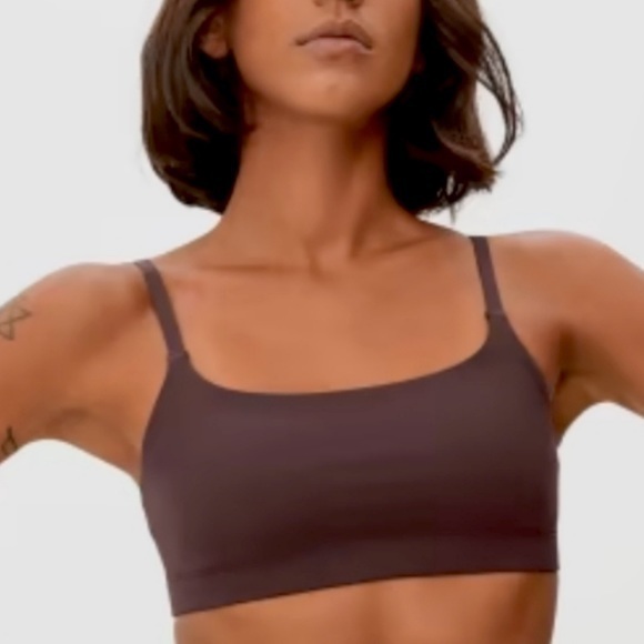Everlane Other - Everlane Square Neck Invisible Bra Adjustable Straps Dark Tan/Brown XS MWT